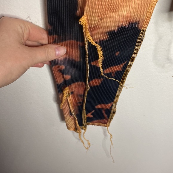 Fashion Nova Drip Splash tie dye bodysuit in rust combo size 2X - Picture 8 of 14